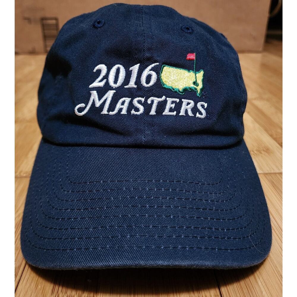 Masters 2016 Black Golf Hat Adjustable Strapback American Needle Sports Fabric